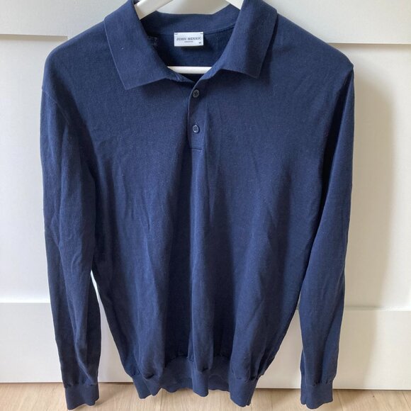 John Henric dark blue cardigan size M - Picture 1 of 5